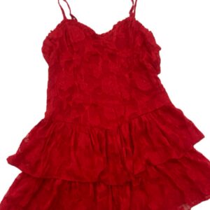 Vestido corto  en rojo