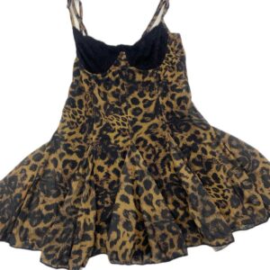 Vestido corto animal print