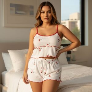 set berry cereza- pijama 2 piezas