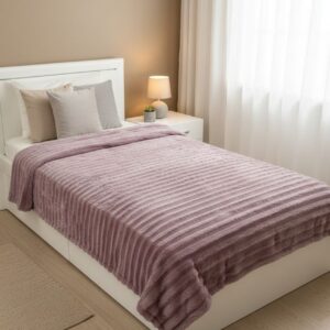 cobijas suaves morado