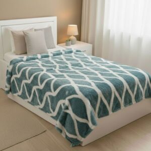 cobijas suaves  estampada azul