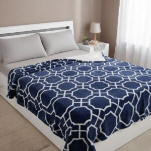 cobijas suaves estampada azul