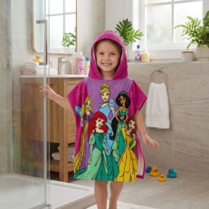 toalla  de capucha princesa