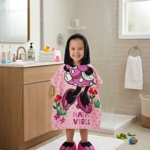 toalla  de capucha minnie