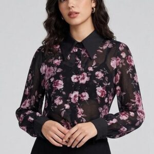 camisa estampada floral