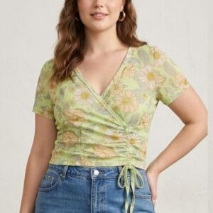 Blusa verde floral