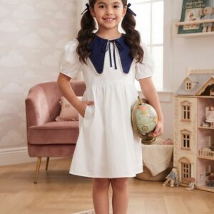 vestido infantil blanco